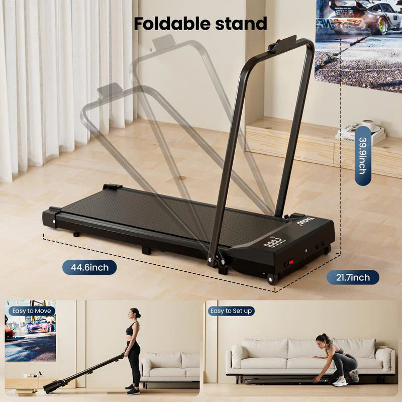 🚶‍♂️ Light Up Your Steps – Smart LED Walking Treadmill
